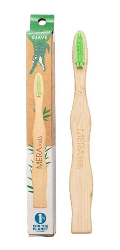 Imagen 1 de 4 de Cepillo Kids Dientes Bambú Biodegradable Eco Friendly Meraki