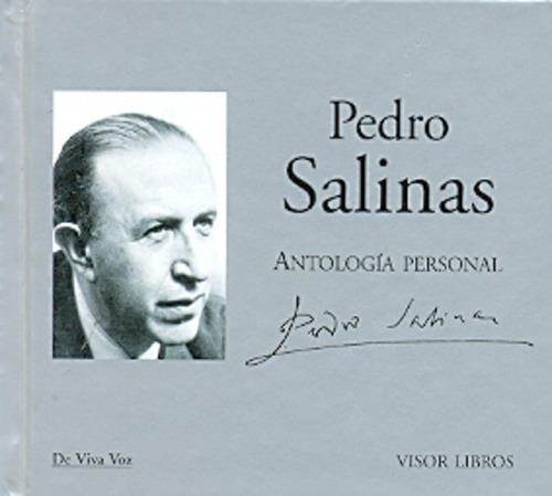 Antología Personal: Libro + Cd, De Salinas, Pedro. Serie N/a, Vol. Volumen Unico. Editorial Visor, Tapa Blanda, Edición 1 En Español, 2010