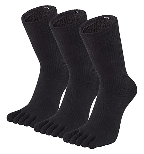 Calcetines Para Hombre, 5 Dedos, Algodón, Atlético, Transpir