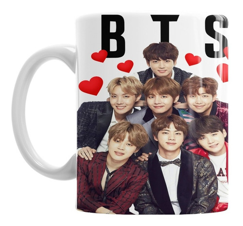 Taza Bts Autografos Cerámica Excelente Calidad