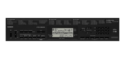 Imagen 2 de 5 de Teclado musical Casio CTK-3500 61 teclas negro