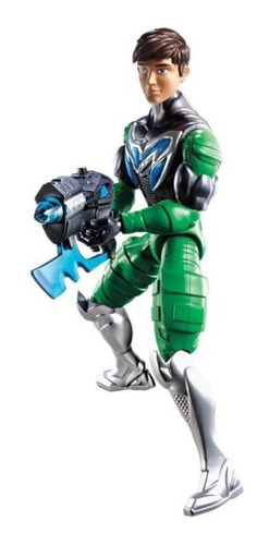 Muñeco Max Steel Articulado Max Mega Explosíon Mattel 28cm