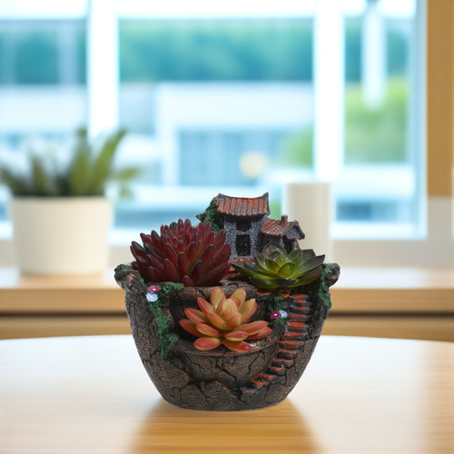 Flores Artificiales Bestomz Micro Landscape Y Plantas Sucule