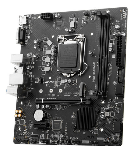 Placa-mãe Msi Pro H510m-b Lga1200 Ddr4 Micro Atx Glan