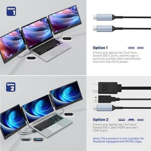 Extensor De Pantalla Para Ordenador Portátil Domyfan 14, Mon