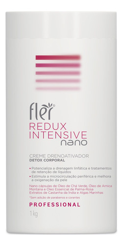 Redux Intensive Nano Creme Drenoativador 1kg Fler