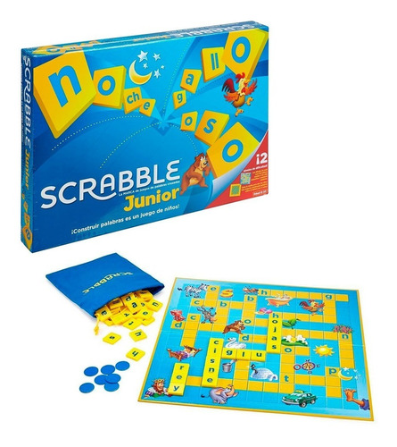 Imagen 3 de 3 de Scrabble Junior: Juego De Mesa Para La Familia Y Amigos