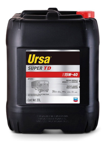 Lubricante 15w40 Ursa Super Td 20 Lts Texaco Aceite Mileban