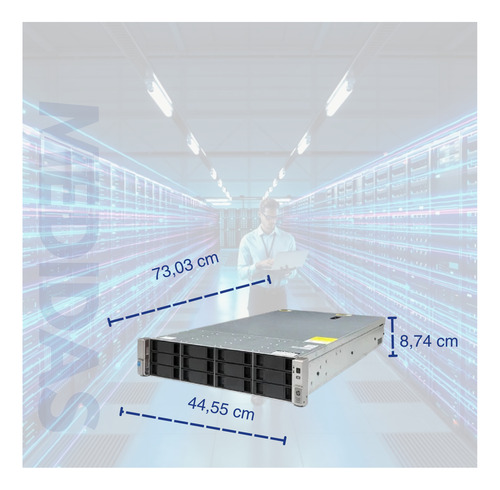 Servidor Hp Proliant Dl380 Gen9 Cpu Intel Xeon E5 2673 V3 12