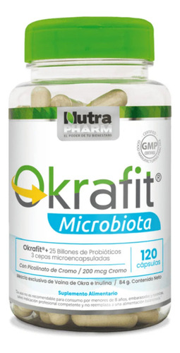 Quemador De Grasa Okrafit Microbiota Probiotix Atrapa Grasas