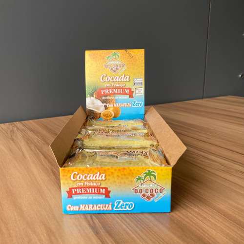 Cocada Com Maracujá Zero Açúcar Sabores Do Côco 15 Unidades