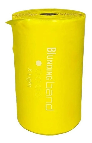 Imagen 2 de 8 de Banda Elástica Ejercicios Rollo De 45 Mts Amarillo Blunding