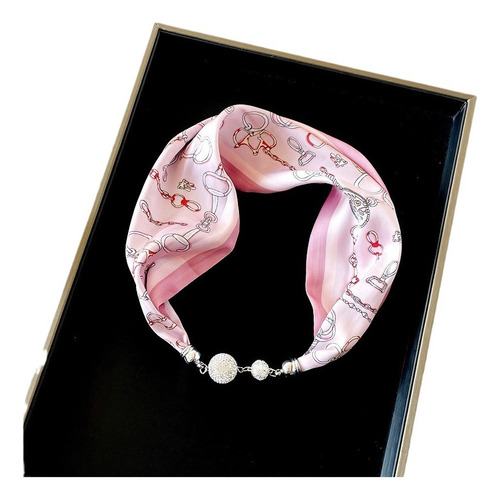M Bufanda De Seda De Moda Para Mujer Con Elegante Cuello