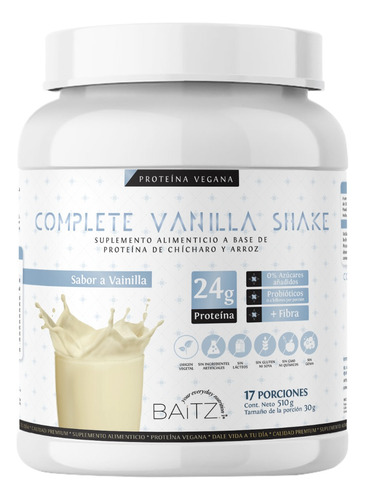 Proteína Vegana Baitz ( Complete Vanilla Shake )