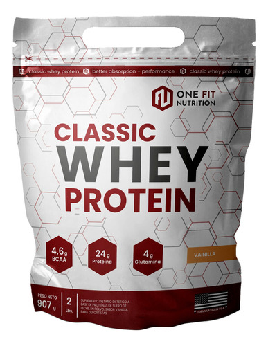 Classic Whey Protein - Doypack - One Fit Nutrition Sabor Vainilla