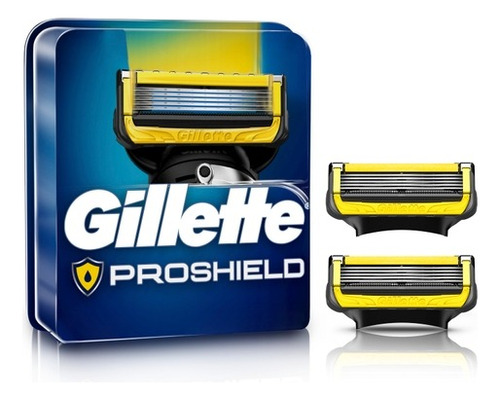 Refil de lâminas para aparelho de barbear Fusion5 Proshield 2 unidades Gillette