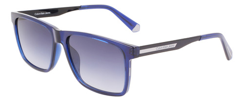 Óculos De Sol Calvin Klein Jeans 21624s 400 Azul Masculino