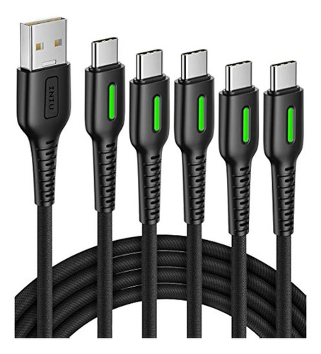 Cable Usb C, [paquete De 5 3.1a] Qc 3.0 Cable Usb Tipo C De 