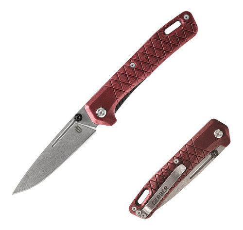 Navaja Gerber Zilch Color Rojo Con Clip (30-001882)