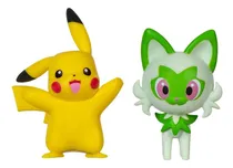 Comprar Set X2 Figuras Pokemon Sprigatito Y Pikachu Generación Ix