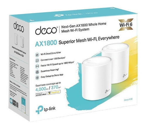 Tp-link Deco X20 Mesh Wifi 6 Ax1800 Alta Cobertura