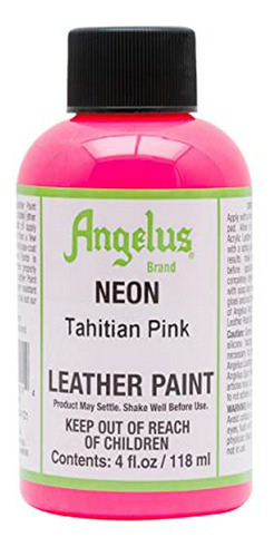 Art Paint - Pintura Para Cuero Angelus 4 Oz Neon Tahitian Pi