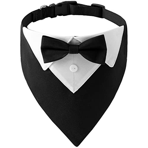 Esmoquin Formal Para Perro, Boda, Perro, Bandana, Collar, Cu