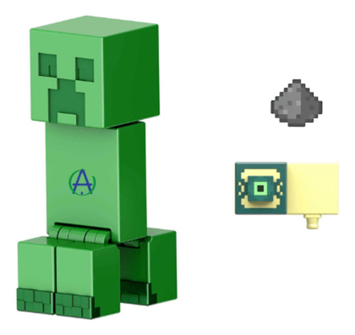 Minecraft Creeper Incluye Pólvora Figura De Acción Mattel