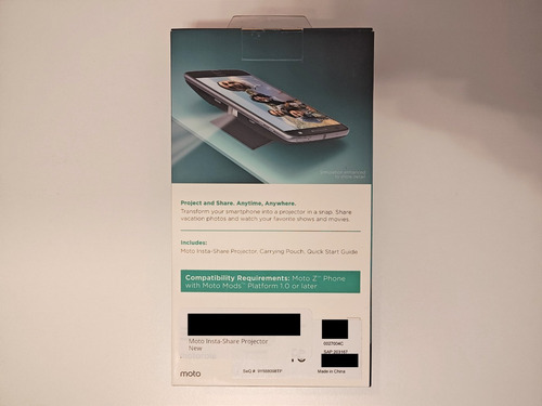 Motorola Moto Mod Insta Share Projector Z Play Nuevo