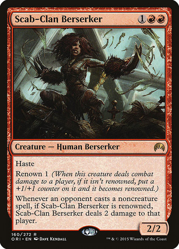 Carta Magic Scab-clan Berserker Magic Origins Mtg