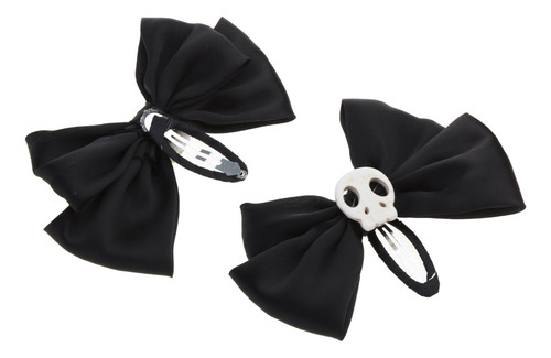 Pinzas For El Pelo Con Forma De Lazo (bk) Con Adornos Para