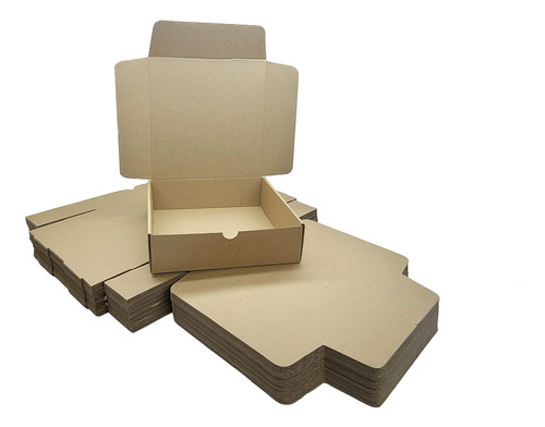 Caja De Cartón  25x25x7 Cm De Alto Paquete De 20 Unidades