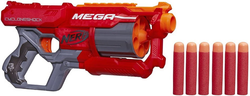 Pistola Nerf Strike Elite Mega Cyclone + 6 Dardos