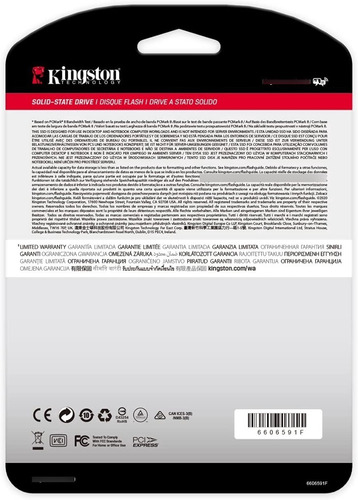 Imagen 5 de 6 de Disco Solido Ssd M.2 250gb Nv1 Kingston Nvme Snvs/250g