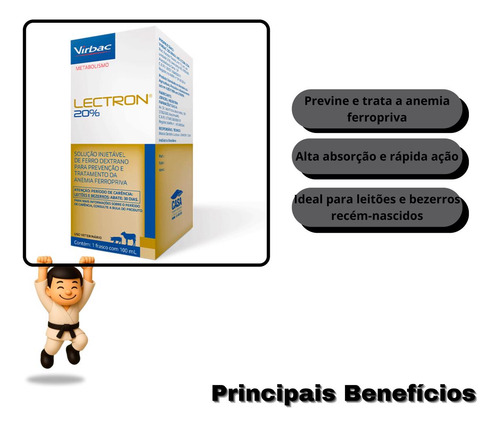 Kit Com 4 Virbac Lectron 100 Ml