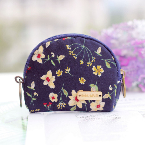 Monedero Con Forma De Flor, Bolsa De Tela De Algodón, 1