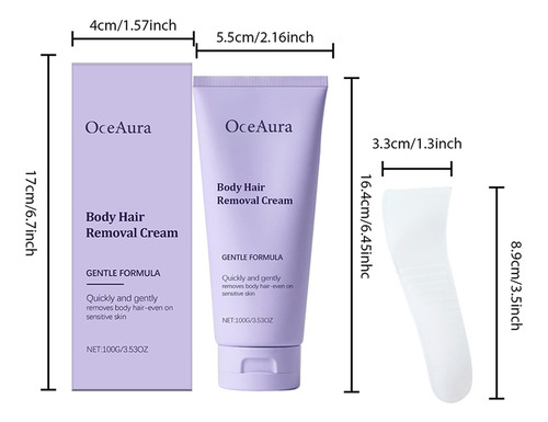 Creme De Depilação Facial Seguro Para Peles Sensíveis Com Pa