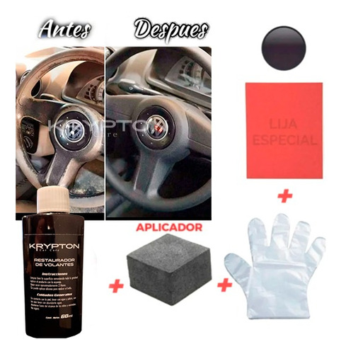 Kit Restaurador De Volantes Color Negro Toyota Etios