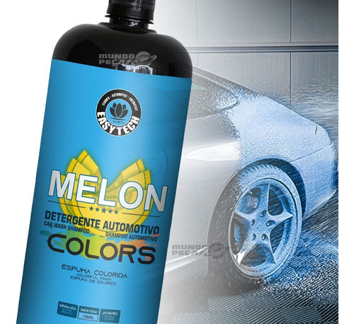 Shampoo Melon Colors Espuma Azul Automotivo 500ml Easytech
