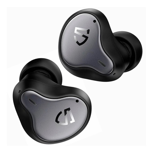 Auricular in-ear gamer inalámbrico Soundpeats Manos libres H1 negro con luz LED