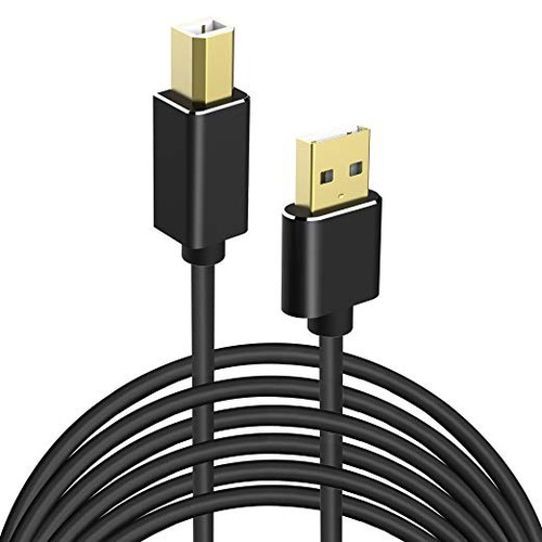 Extralarga Impresora Usb Cable, Umecore 16 Pies Impresora Us