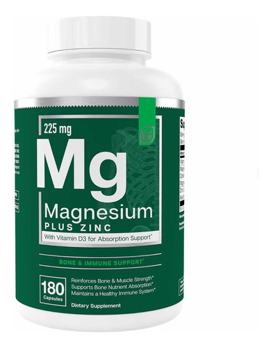 Magnesio + Zinc Con Vitamina D3 - Unidad a $1166