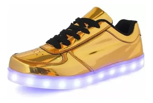 Luz Led Blanca Tenis Hombre Joven