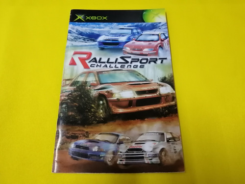 Manual Original Rally Sport Challenge De Xbox Clasico