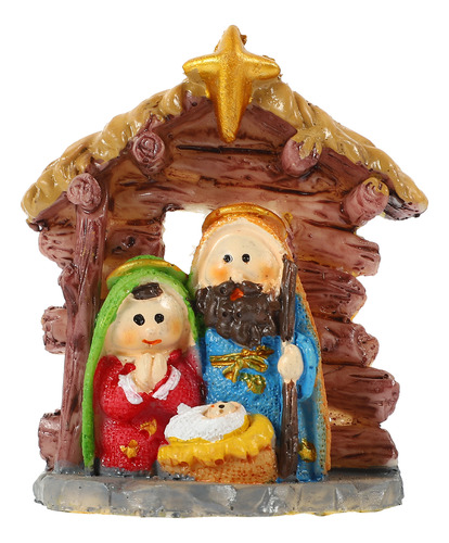 Estatua De La Sagrada Familia: Jesús Nació En Miniatura