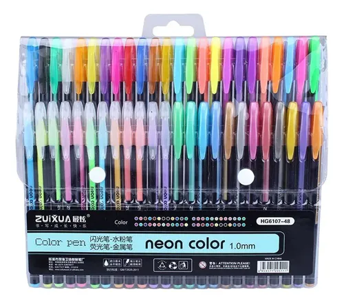 Conjunto De Canetas De Gel De 48 Cores, Canetas .sev 001