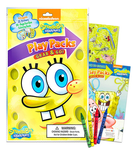 Paquete De Regalos De Fiesta De Bob Esponja De Nickelodeon ~