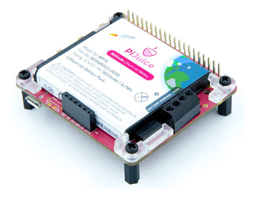 Plataforma De Alimentación Portátil Pijuice Para Raspberr.