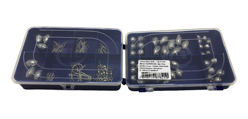 Maleta De Pesca Com Boias Anzol Chumbos E Girador Oferta