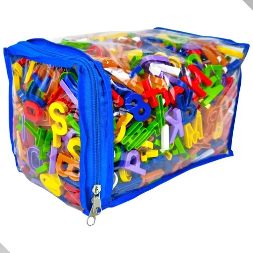 Brinquedo Educativo Sacola Alfanumérico 1000 Peças